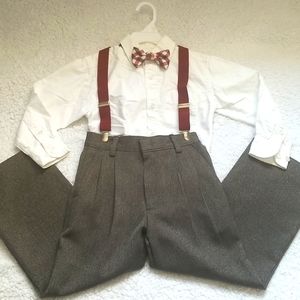 Boy's bundle of Matching pants and Button down Shirt.  Size 4/5